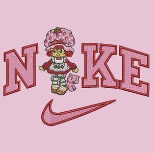 Nike Strawberry Shortcake TODDLER Embroidered Crewneck Sweatshirt 80s Cartoon
